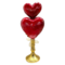 Valentine's Day Jeweled Hearts laminated Capiz Table Décor - Final sale / Non-returnable and Non-refundable